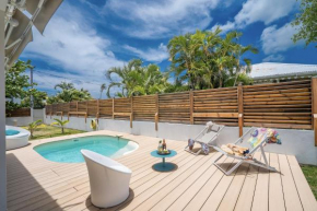 Villa Bel'Amandier : 3ch, bac à punch à 2min à pied de la plage